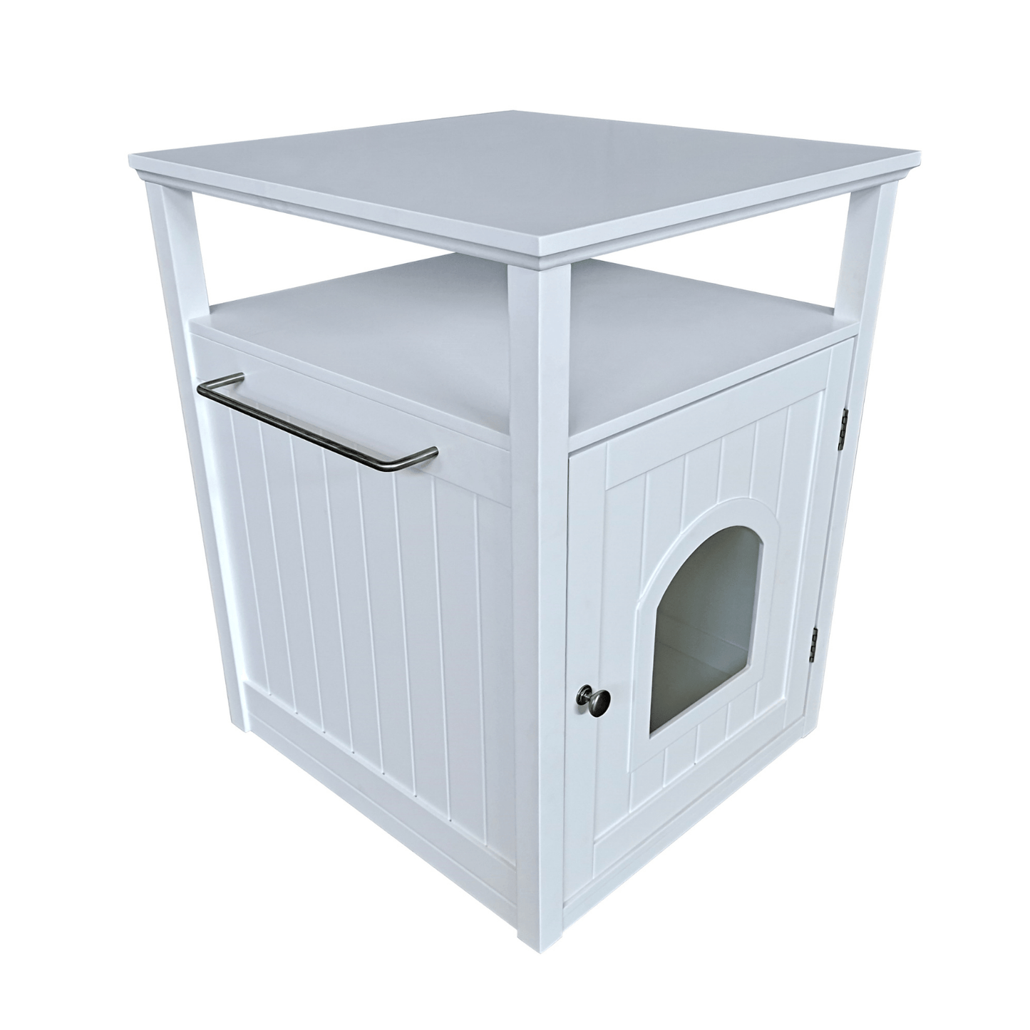 Jasper 2 Cat Litter Cabinet, White Pet Care > Cat Supplies > Cat Litter Woofy and Whiskers