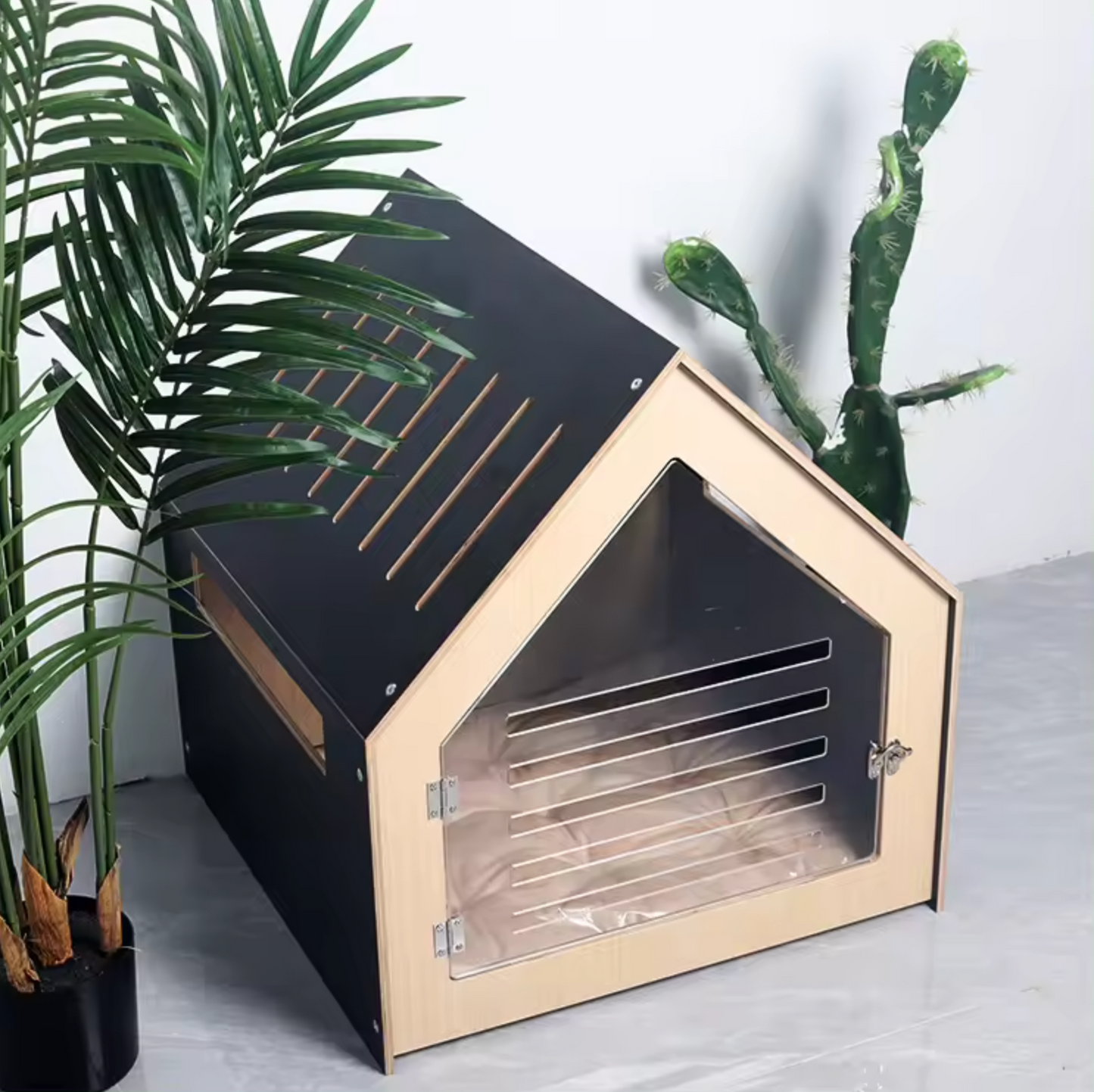 Modern Pet House Dog Crate (Black) Pet Care > Dog Supplies > Dog Kennels Modern Pet House