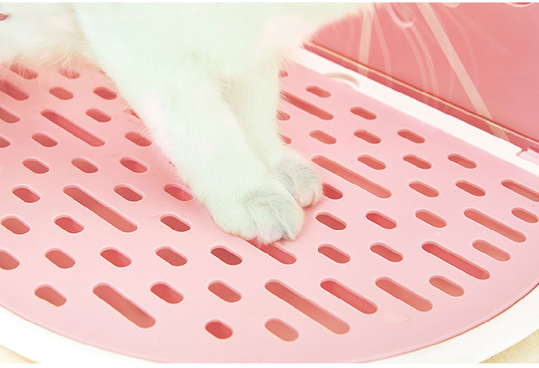 Vetreska Fruity Portable Cat Kitty Toilet Litter Box Tray House Lid Scoop Set Grapefruit Pet Care > Cat Supplies > Cat Litter Woofy and Whiskers