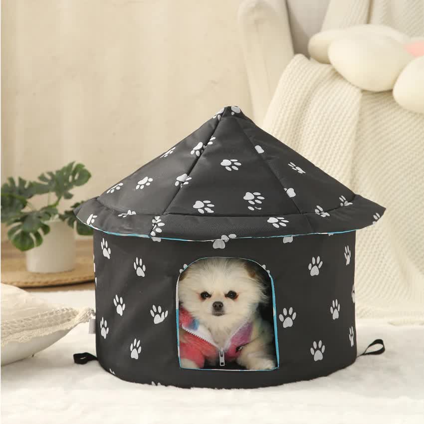 Outdoor Waterproof Cat House - Insulated, Weatherproof, Warm Shelter for Cats, Ideal for Winter Protection, Size: M 40*41cm Pet Care > Cat Supplies > Cat Furniture Woofy and Whiskers