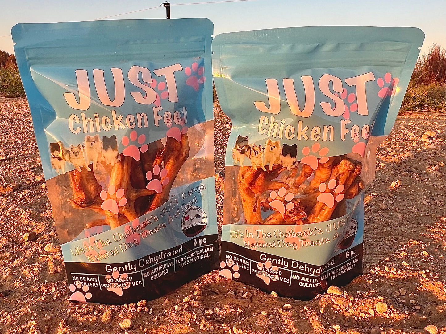 1x Just Chicken Feet Pet Care > Pet Food > Dog Food Life in the outback