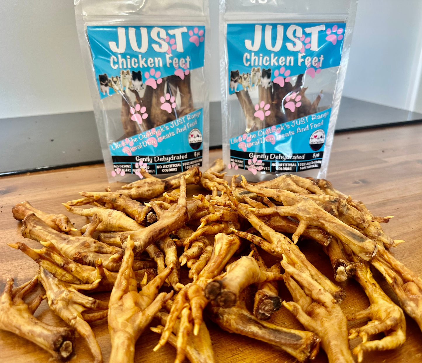 1x Just Chicken Feet Pet Care > Pet Food > Dog Food Life in the outback