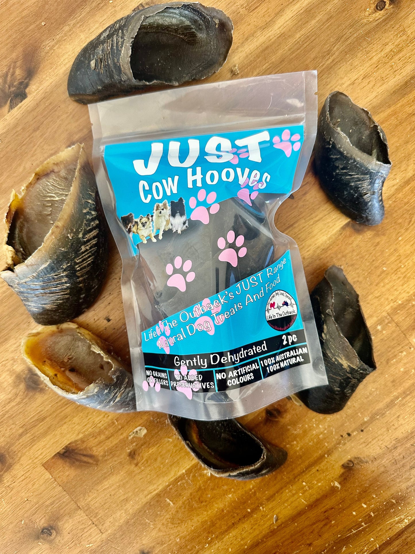 1x Just Cow Hooves Pet Care > Pet Food > Dog Food Life in the outback