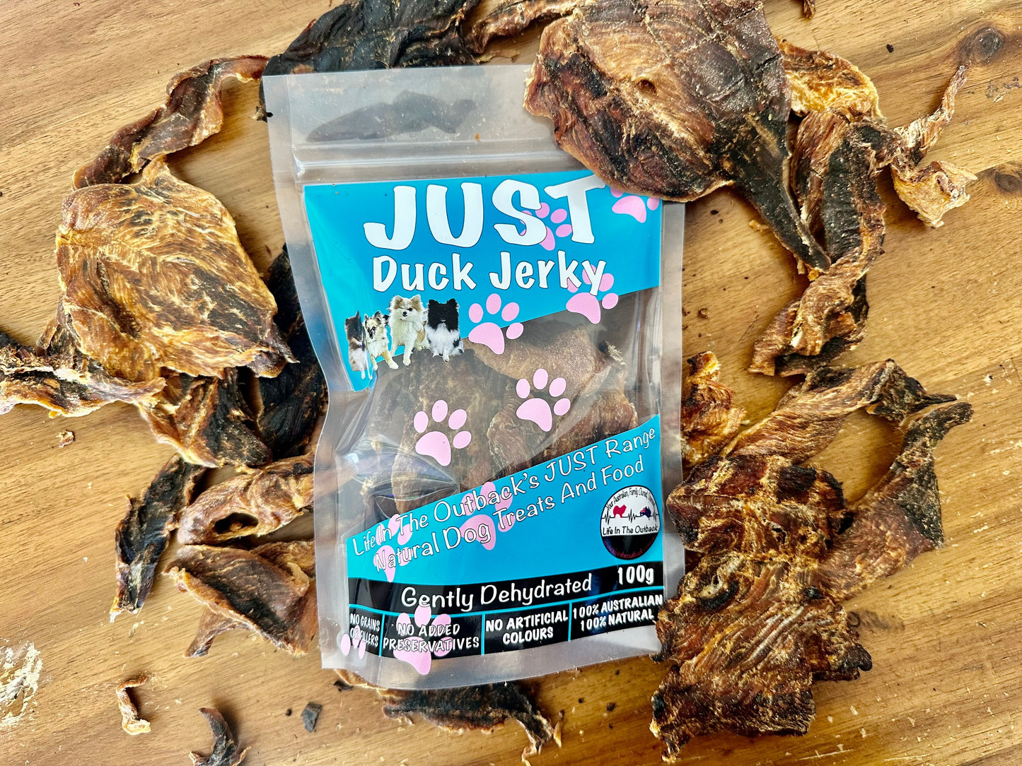 1x Just Duck Jerky Pet Care > Pet Food > Dog Food Life in the outback