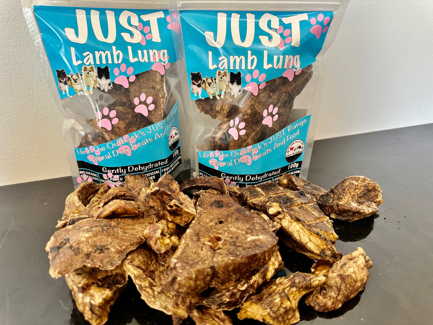 1x Just Lamb Lung - 100g Pet Care > Pet Food > Dog Food Life in the outback