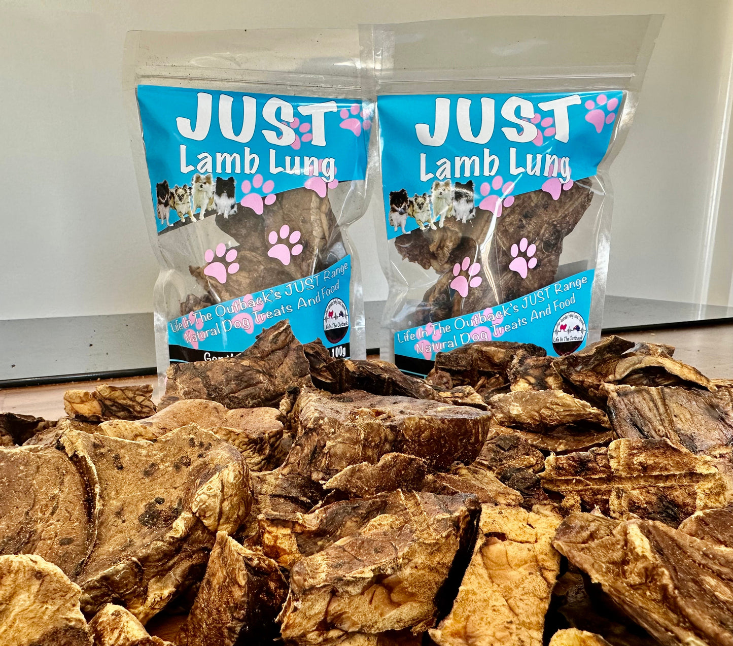 1x Just Lamb Lung - 100g Pet Care > Pet Food > Dog Food Life in the outback
