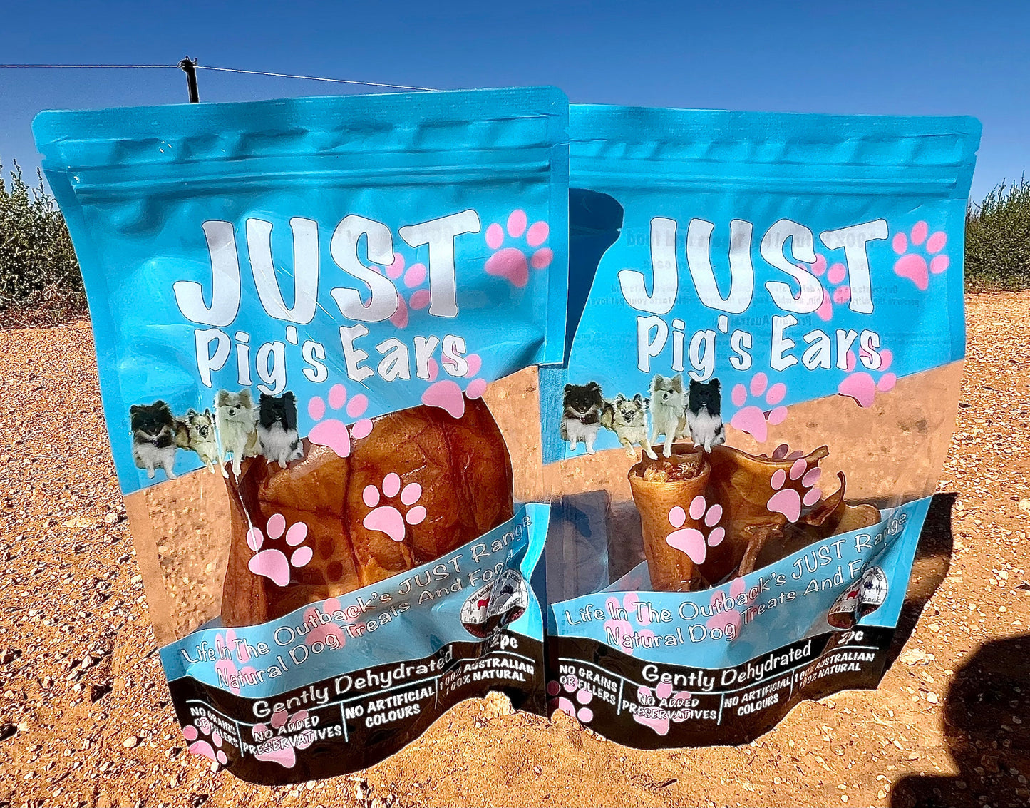 1x Just Pig's Ears Pet Care > Pet Food > Dog Food Life in the outback