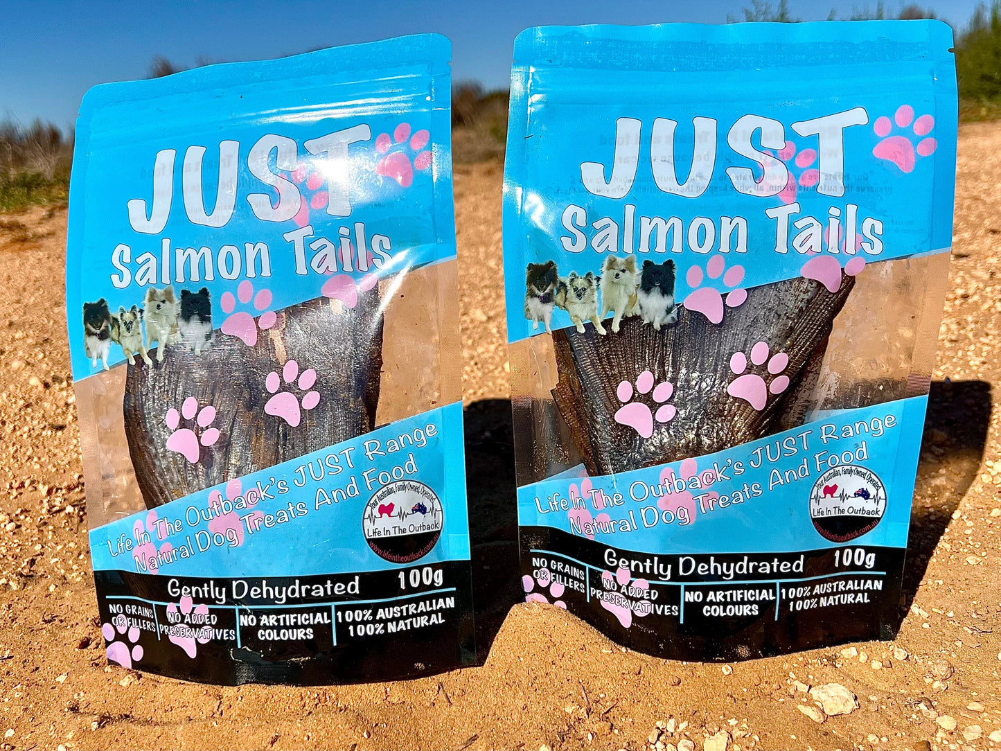 1x Just Salmon Tails Pet Care > Pet Food > Dog Food Life in the outback
