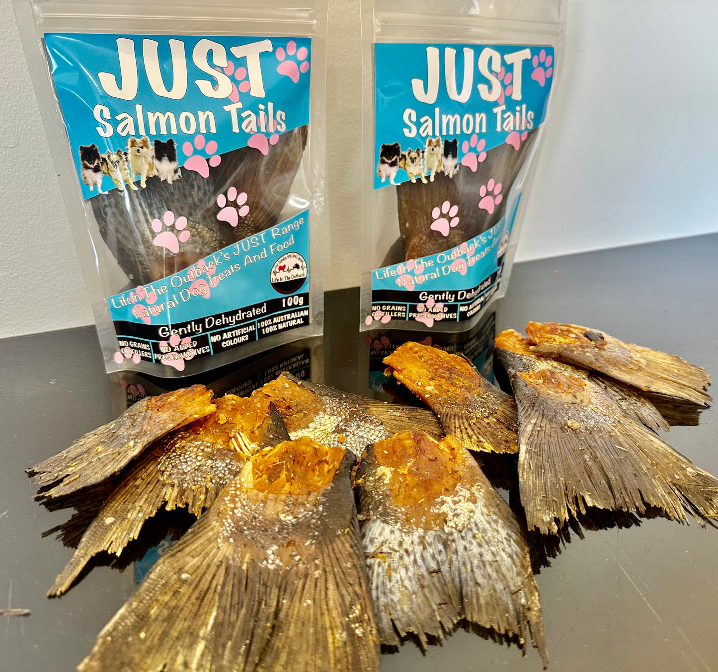1x Just Salmon Tails Pet Care > Pet Food > Dog Food Life in the outback