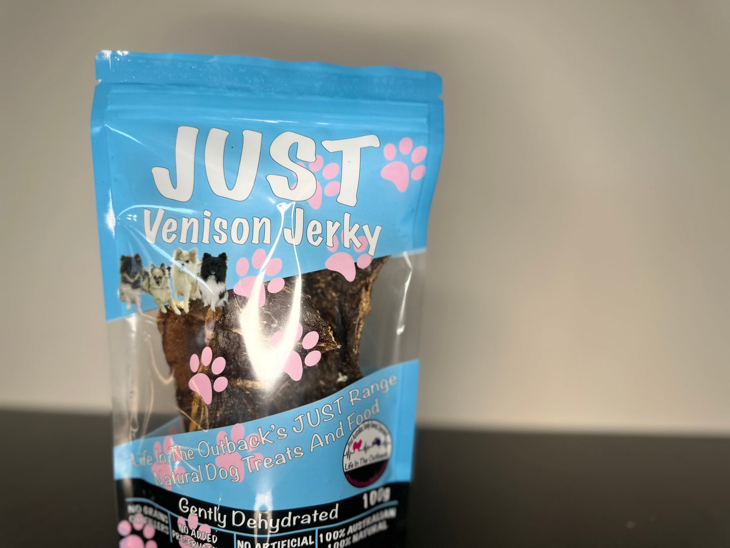 1x Just Venison Jerky Pet Care > Pet Food > Dog Food Life in the outback