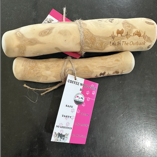 1x Life in the outback COFFEE WOOD CHEWS - Medium Pet Care > Pet Food > Dog Food Life in the outback