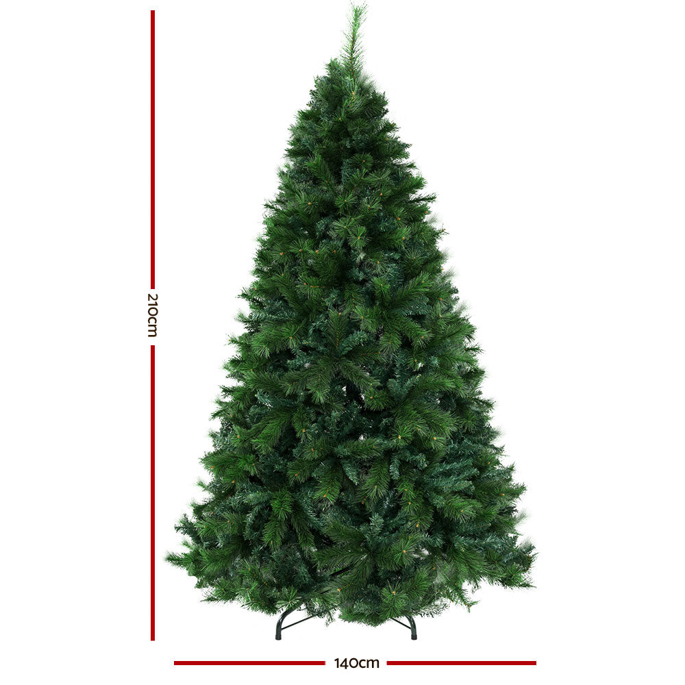 Jingle Jollys Christmas Tree 2.1M Xmas Tree Decorations Pine Needles 1584 Tips Occasions > Christmas > Christmas Trees Woofy and Whiskers