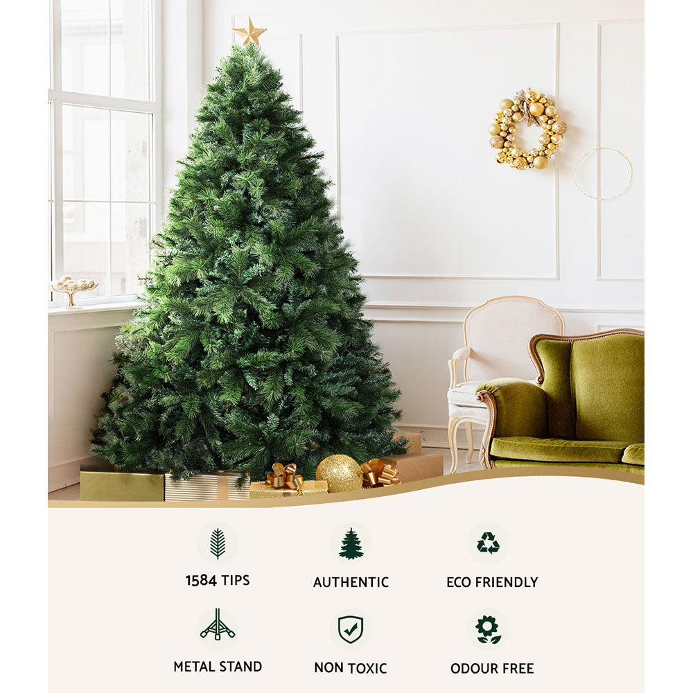 Jingle Jollys Christmas Tree 2.1M Xmas Tree Decorations Pine Needles 1584 Tips Occasions > Christmas > Christmas Trees Woofy and Whiskers
