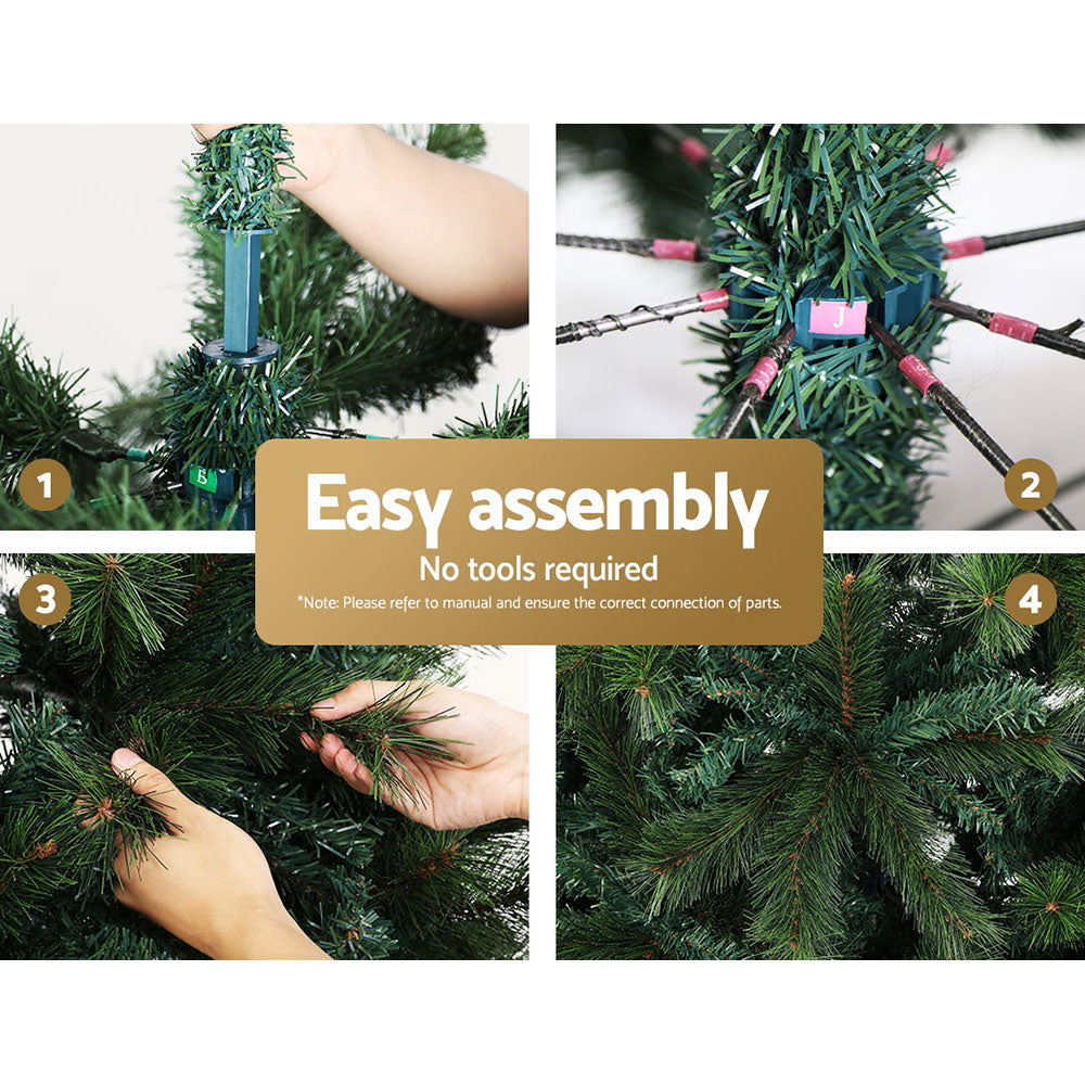 Jingle Jollys Christmas Tree 2.1M Xmas Tree Decorations Pine Needles 1584 Tips Occasions > Christmas > Christmas Trees Woofy and Whiskers