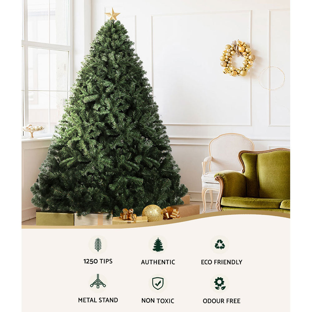 Jingle Jollys Christmas Tree 2.1M Xmas Tree Decorations Green 1250 Tips Occasions > Christmas > Christmas Trees Woofy and Whiskers