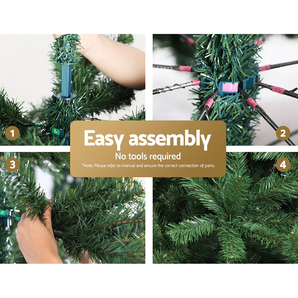 Jingle Jollys Christmas Tree 2.1M Xmas Tree Decorations Green 1250 Tips Occasions > Christmas > Christmas Trees Woofy and Whiskers