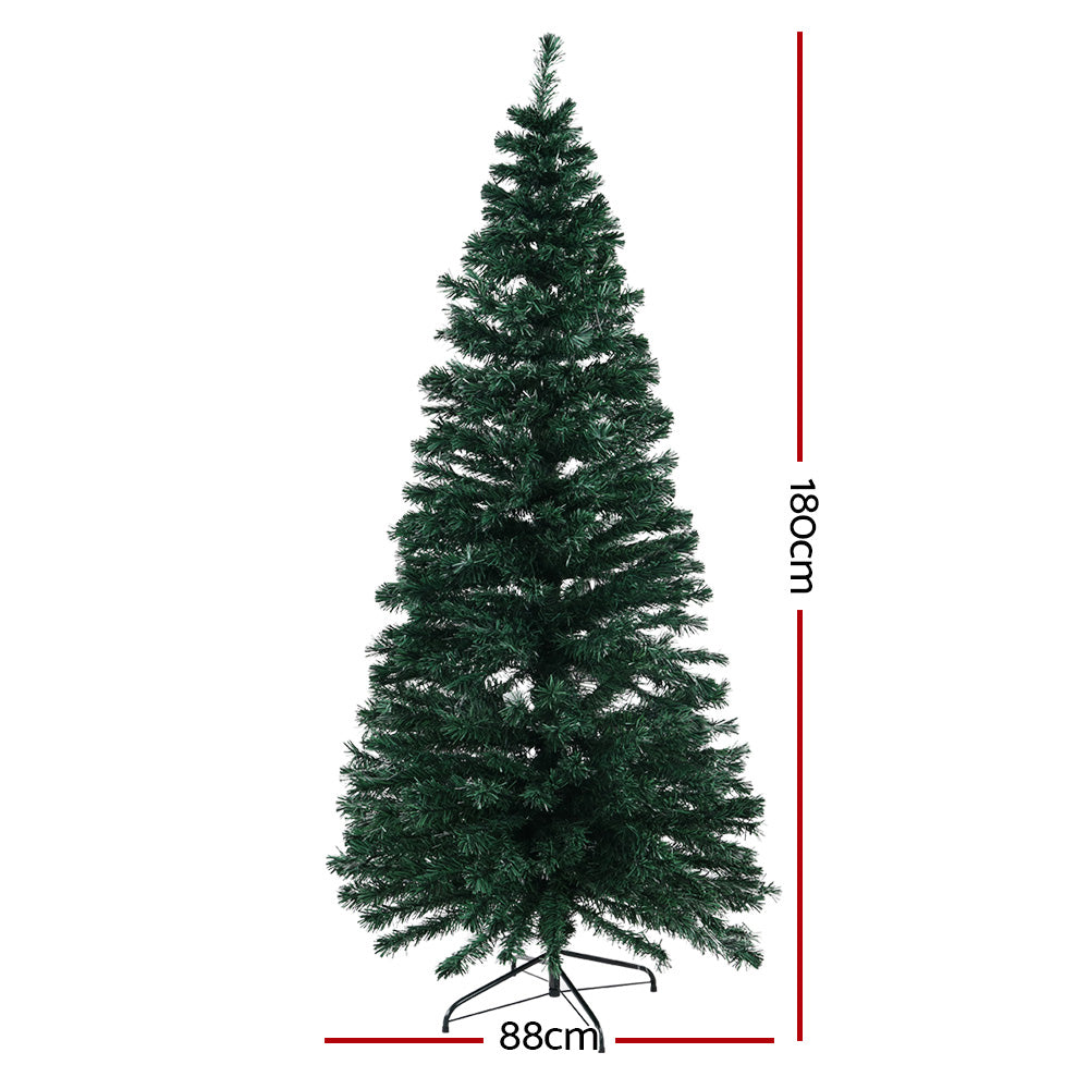 Jingle Jollys 1.8m Christmas Tree Optic Fibre LED Xmas tree 300 Tips Occasions > Christmas > Christmas Trees Jingle jollies
