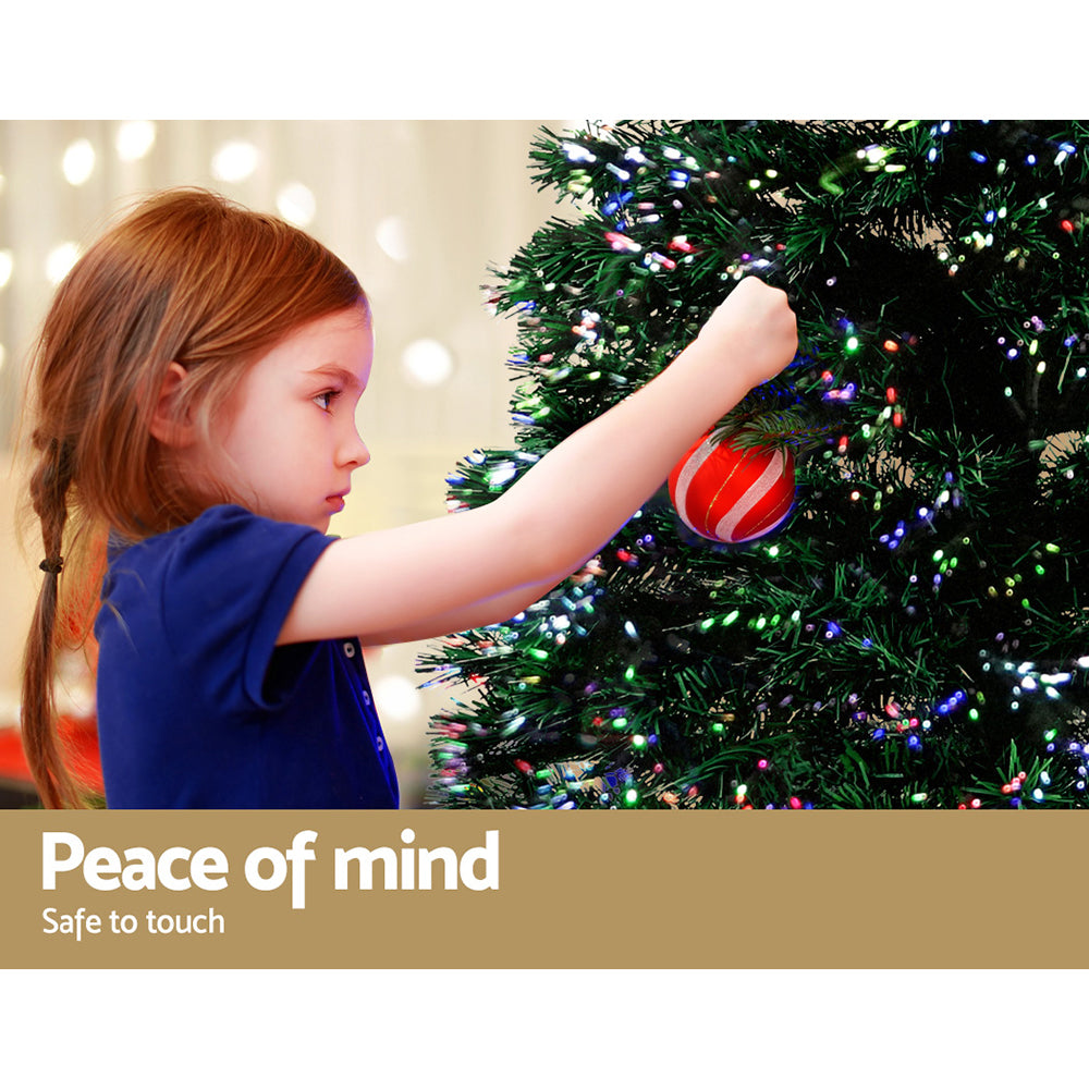 Jingle Jollys 1.8m Christmas Tree Optic Fibre LED Xmas tree 300 Tips Occasions > Christmas > Christmas Trees Jingle jollies