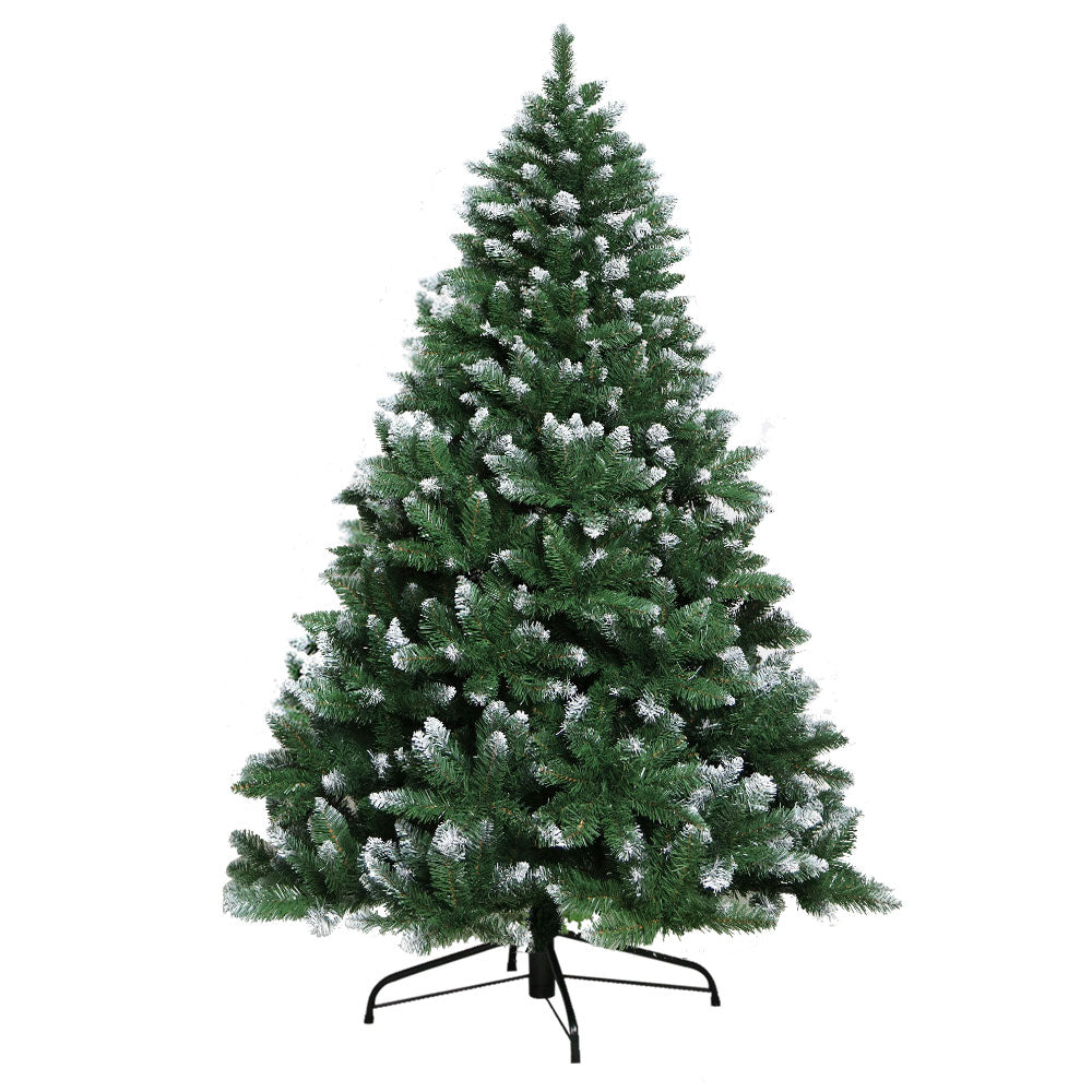 Jingle Jollys Christmas Tree 1.8m Snowy Xmas Tree Decoration 650 Tips Occasions > Christmas > Christmas Trees Woofy and Whiskers