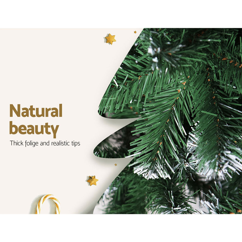 Jingle Jollys Christmas Tree 1.8m Snowy Xmas Tree Decoration 650 Tips Occasions > Christmas > Christmas Trees Woofy and Whiskers