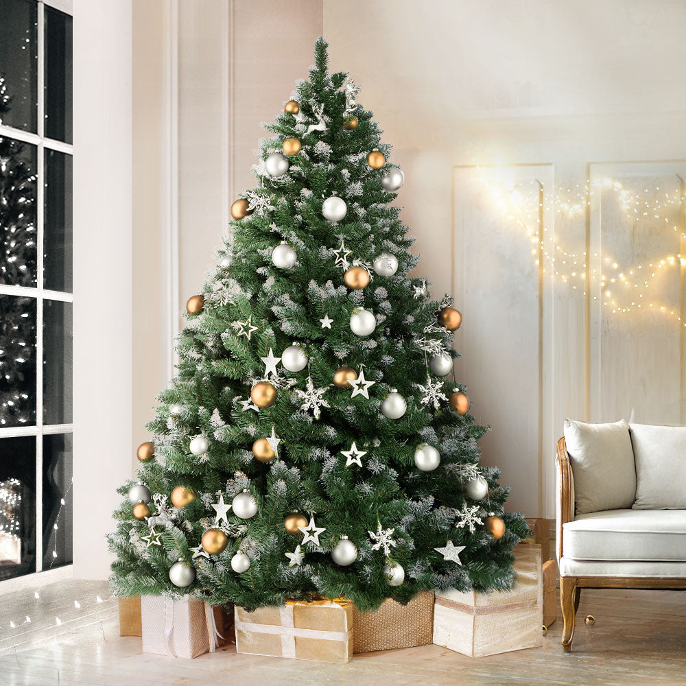 Jingle Jollys Christmas Tree 1.8m Snowy Xmas Tree Decoration 650 Tips Occasions > Christmas > Christmas Trees Woofy and Whiskers