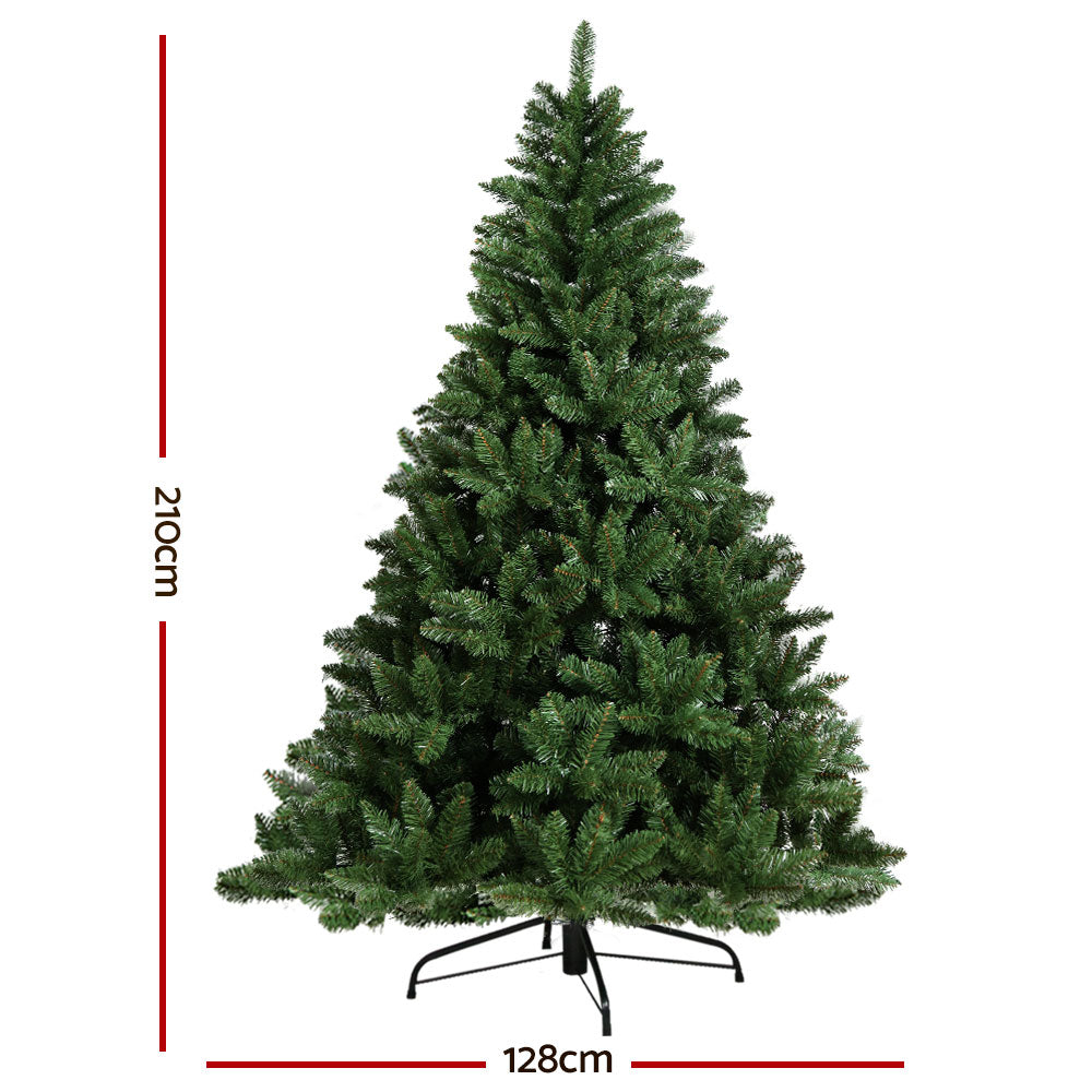 Jingle Jollys Christmas Tree 2.1m Green Xmas Tree Decorations 905 Tips Occasions > Christmas > Christmas Trees Woofy and Whiskers