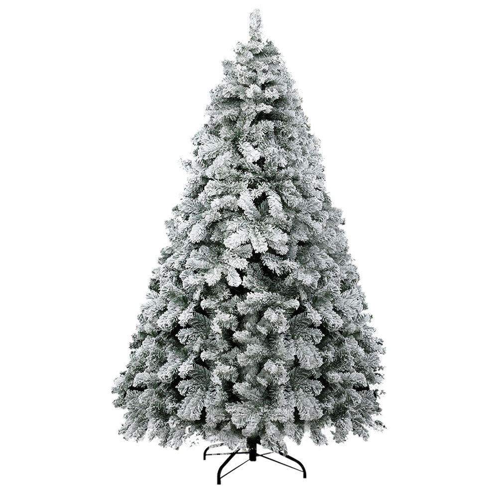Jingle Jollys Christmas Tree 2.4m Snow Flocked Xmas Tree Decorations 1165 Tips Occasions > Christmas > Christmas Trees Woofy and Whiskers