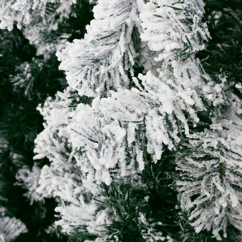 Jingle Jollys Christmas Tree 2.4m Snow Flocked Xmas Tree Decorations 1165 Tips Occasions > Christmas > Christmas Trees Woofy and Whiskers