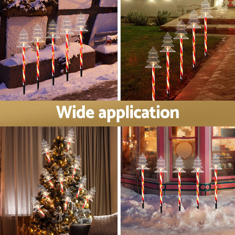 25 LED 5 PCS Christmas Lights Path Ground Light Garden Decorations Jingle Jollys Occasions > Christmas > Outdoor Decorations & Lights Woofy and Whiskers