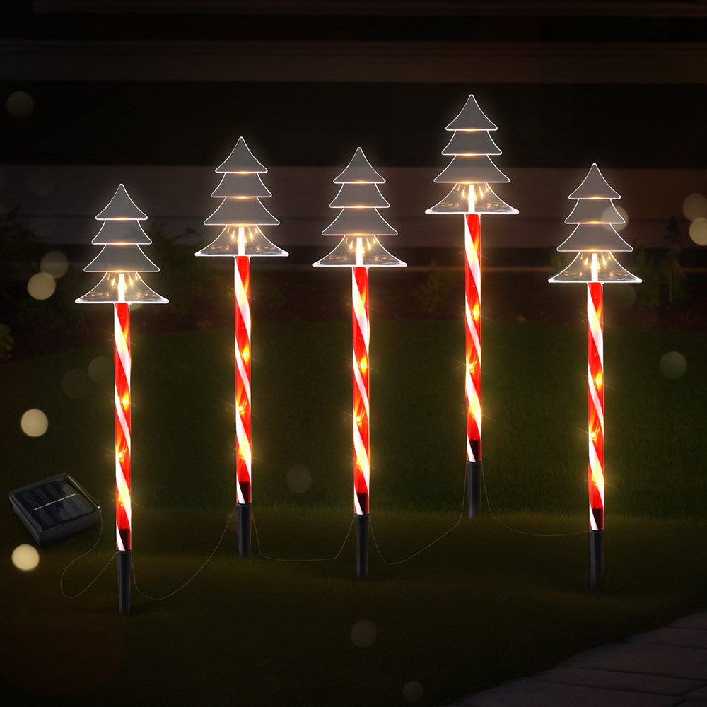 25 LED 5 PCS Christmas Lights Path Ground Light Garden Decorations Jingle Jollys Occasions > Christmas > Outdoor Decorations & Lights Woofy and Whiskers