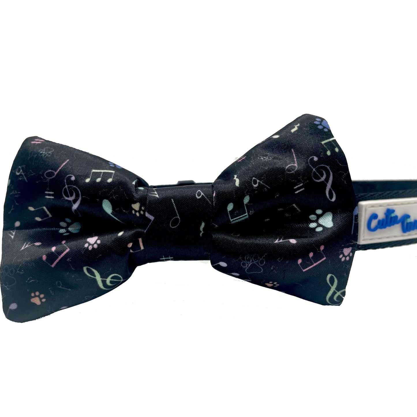 Fish Bone Red Dog Bow Tie Dog Apparel bow tie cuter Ties Music notes