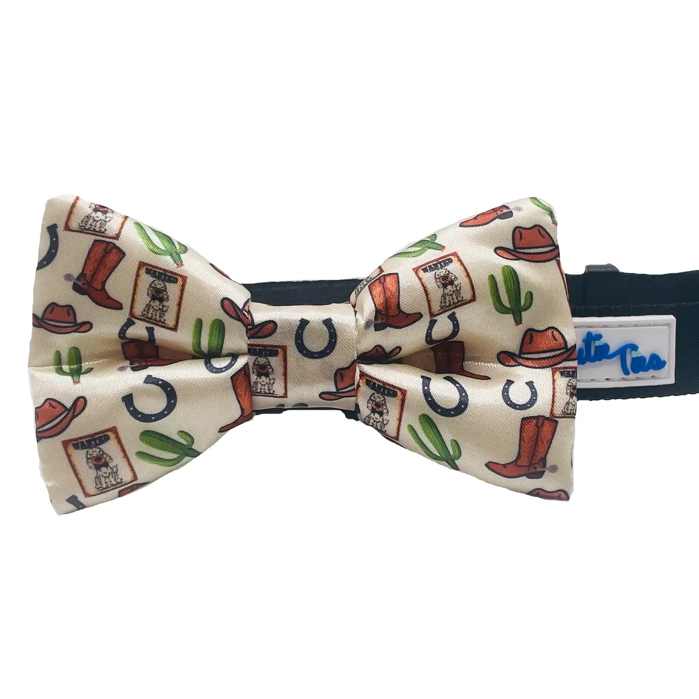 Fish Bone Red Dog Bow Tie Dog Apparel bow tie cuter Ties Wanted Country Western