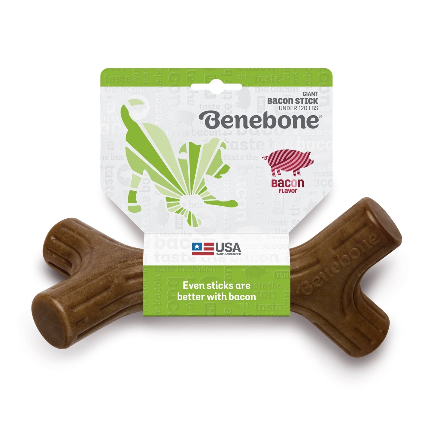 Benebone – Bacon Stick Dog toys Benebone Large