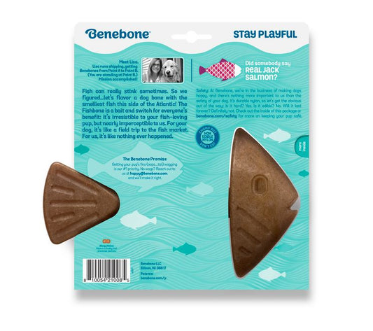 Benebone – Jack Salmon Fishbone Dog toys Benebone