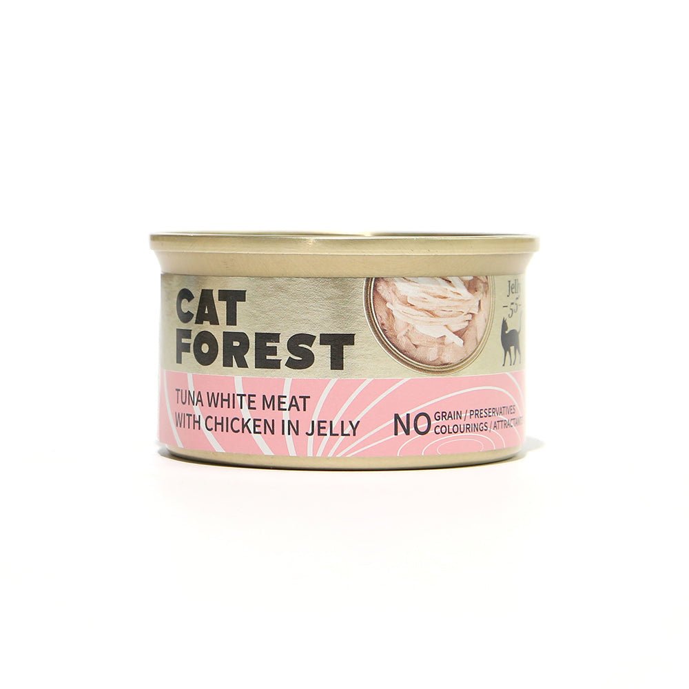 CAT FOREST Classic Tuna White Meat With Seabream In Gravy Cat Canned Food 85G X 24 Pet Care > Pet Food Cat Forest