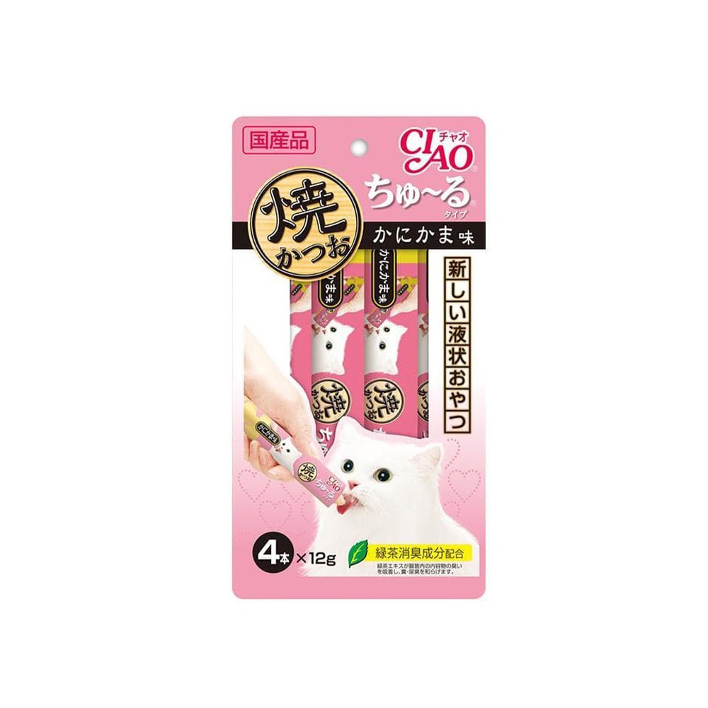 CIAO Churu Puree Cat Wet Treat -Tuna (Skipjack)- 14G X 4 SC-72 X6 Pet Care > Pet Food CIAO Crab Flavour