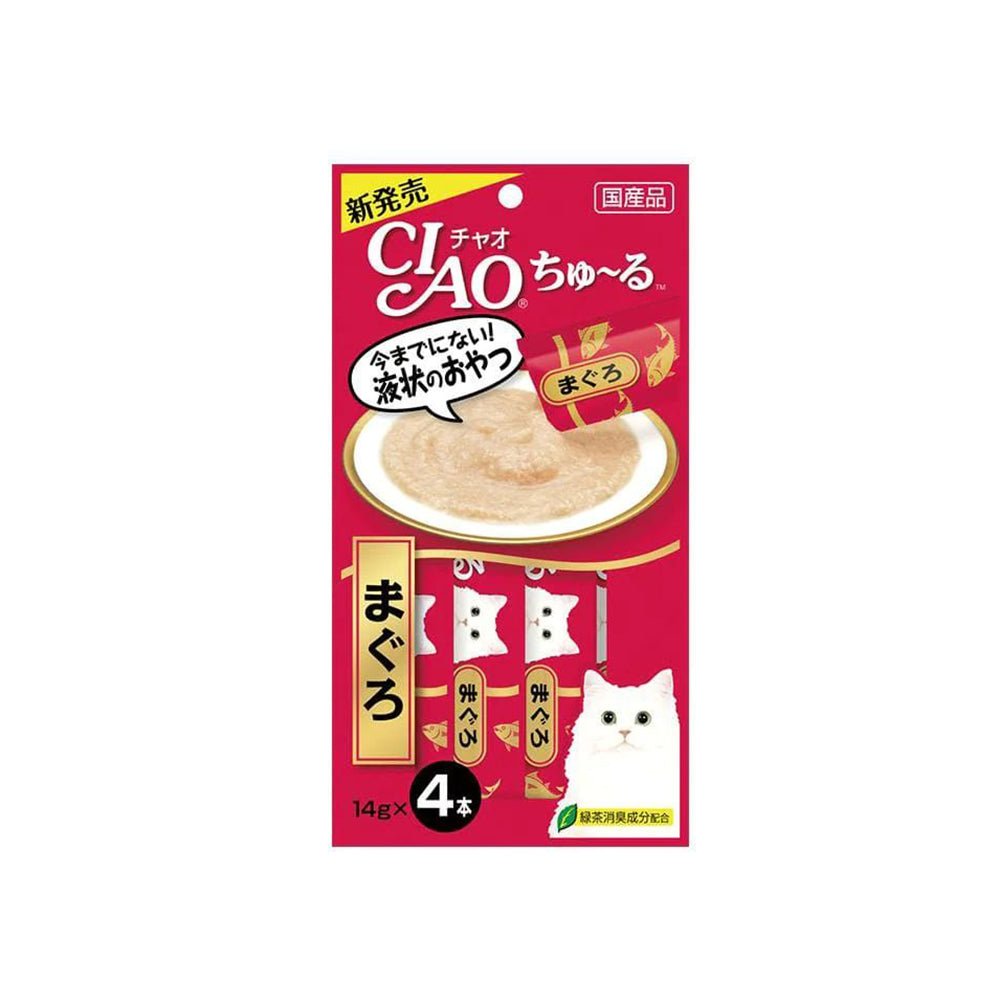CIAO Churu Puree Cat Wet Treat -Tuna (Skipjack)- 14G X 4 SC-72 X6 Pet Care > Pet Food CIAO Tuna
