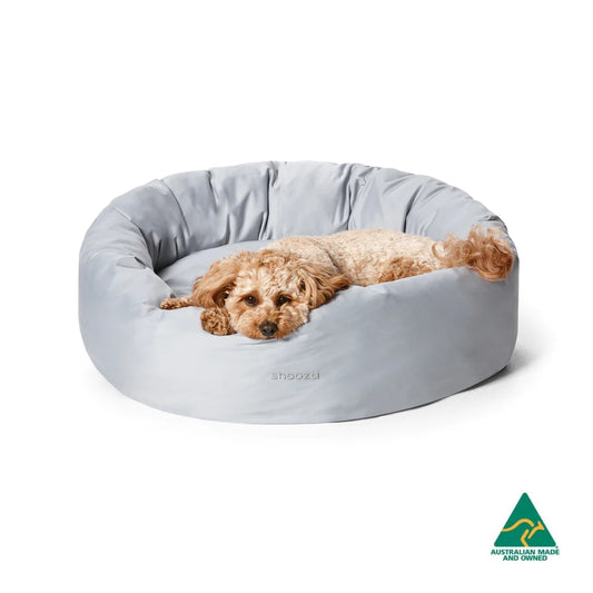 Snooza – Cooling Comfort Cuddler – Powder Grey - Cooling dog bed Snooza