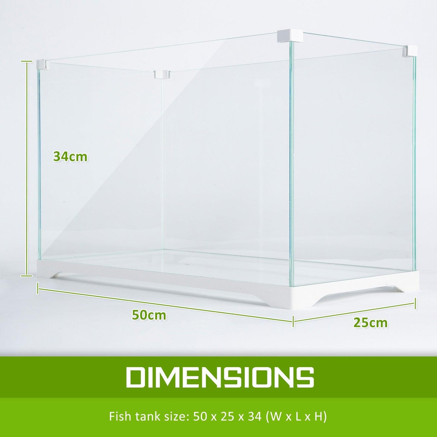 Dynamic Power Aquarium Fish Tank 39L Starfire Glass Pet Care > Aquarium Dynamic Power