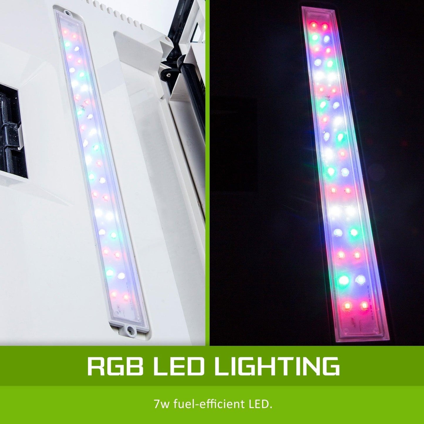 Dynamic Power Aquarium Fish Tank 52L Curved Glass RGB LED Pet Care > Aquarium Dynamic Power