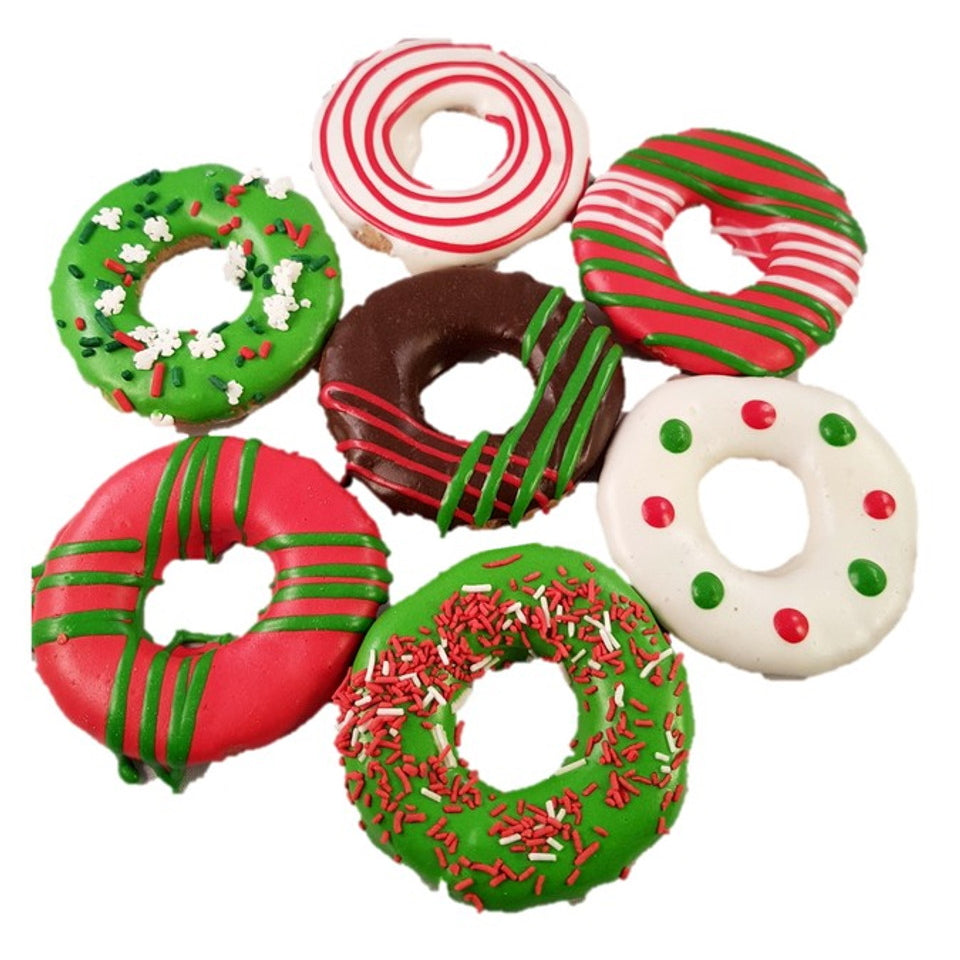 Huds and Toke – Large Christmas Doggy Donuts Christmas dog treats Huds And Toke