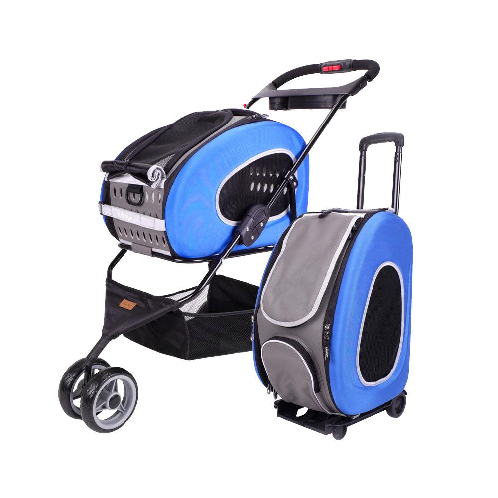 Ibiyaya 5-1 Combo Eva Pet Carrier/Pram/Stroller Chocolate. Stroller & Carrier Ibiyaya Royal Blue