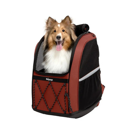 Ibiyaya Champion 3-in-1 Carrier, Backpack & Car Seat for Dogs up to 12kg Pet Carrier Ibiyaya Maroon