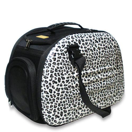 Ibiyaya Classic EVA Collapsible Pet Carrier - Beige Pet Carrier Ibiyaya Leopard