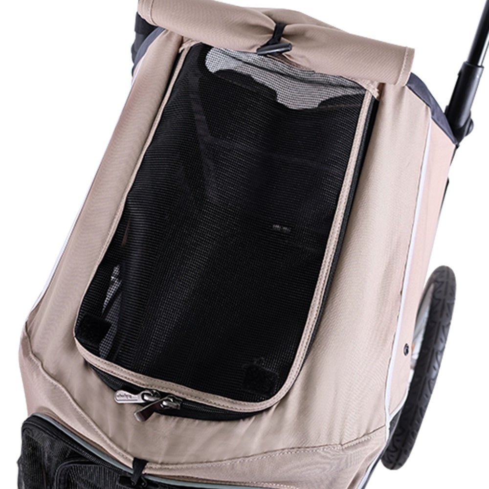 Ibiyaya Happy Pet Trailer / Jogger with Bicycle Attachment 2.0 - Blue Stroller Ibiyaya