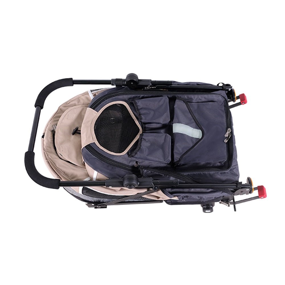 Ibiyaya Happy Pet Trailer / Jogger with Bicycle Attachment 2.0 - Blue Stroller Ibiyaya