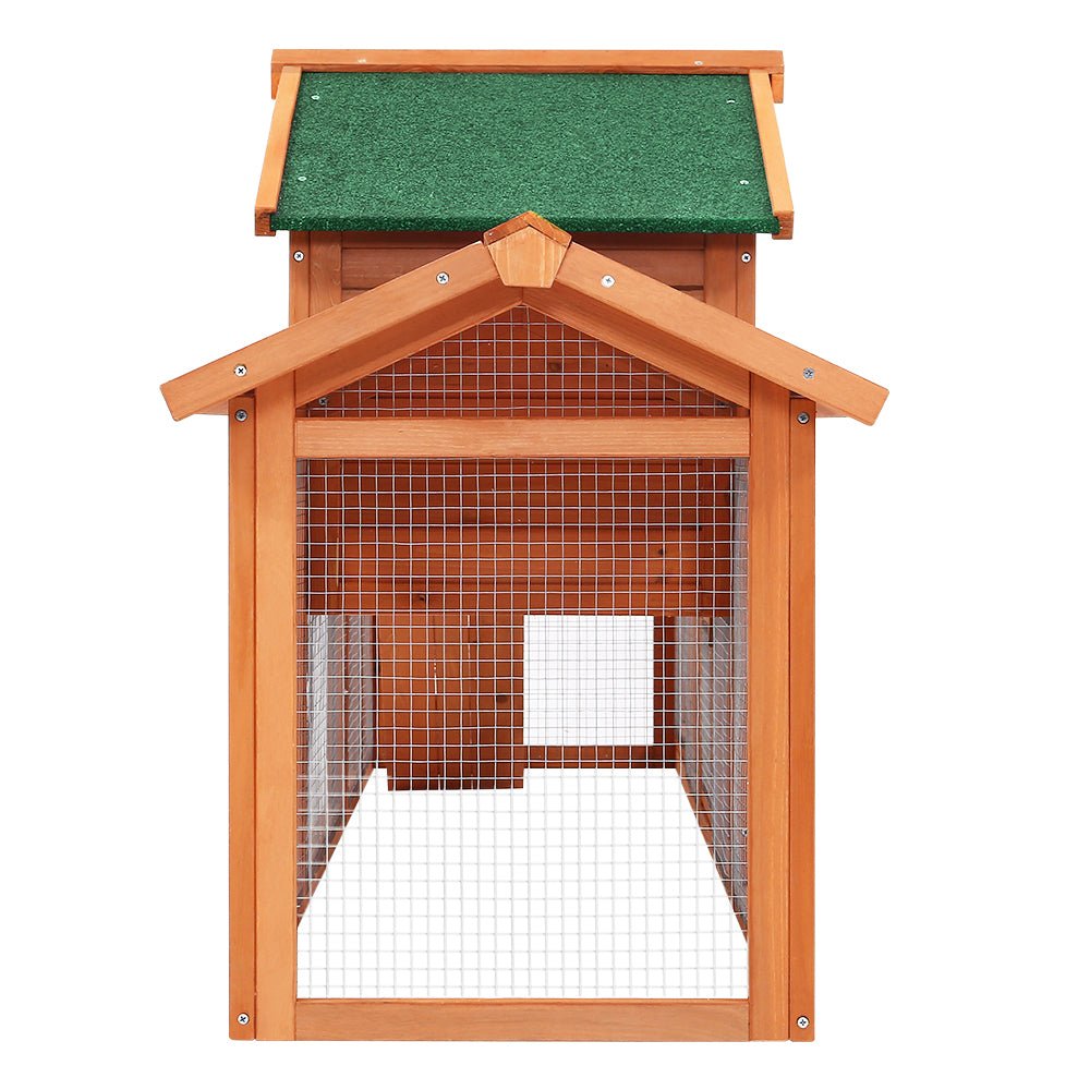 i.Pet Chicken Coop Rabbit Hutch 220cm x 44cm x 84cm Large Run Wooden Outdoor Bunny Cage House Pet Care > Coops & Hutches > Small Animal Habitats & Cages Woofy and Whiskers