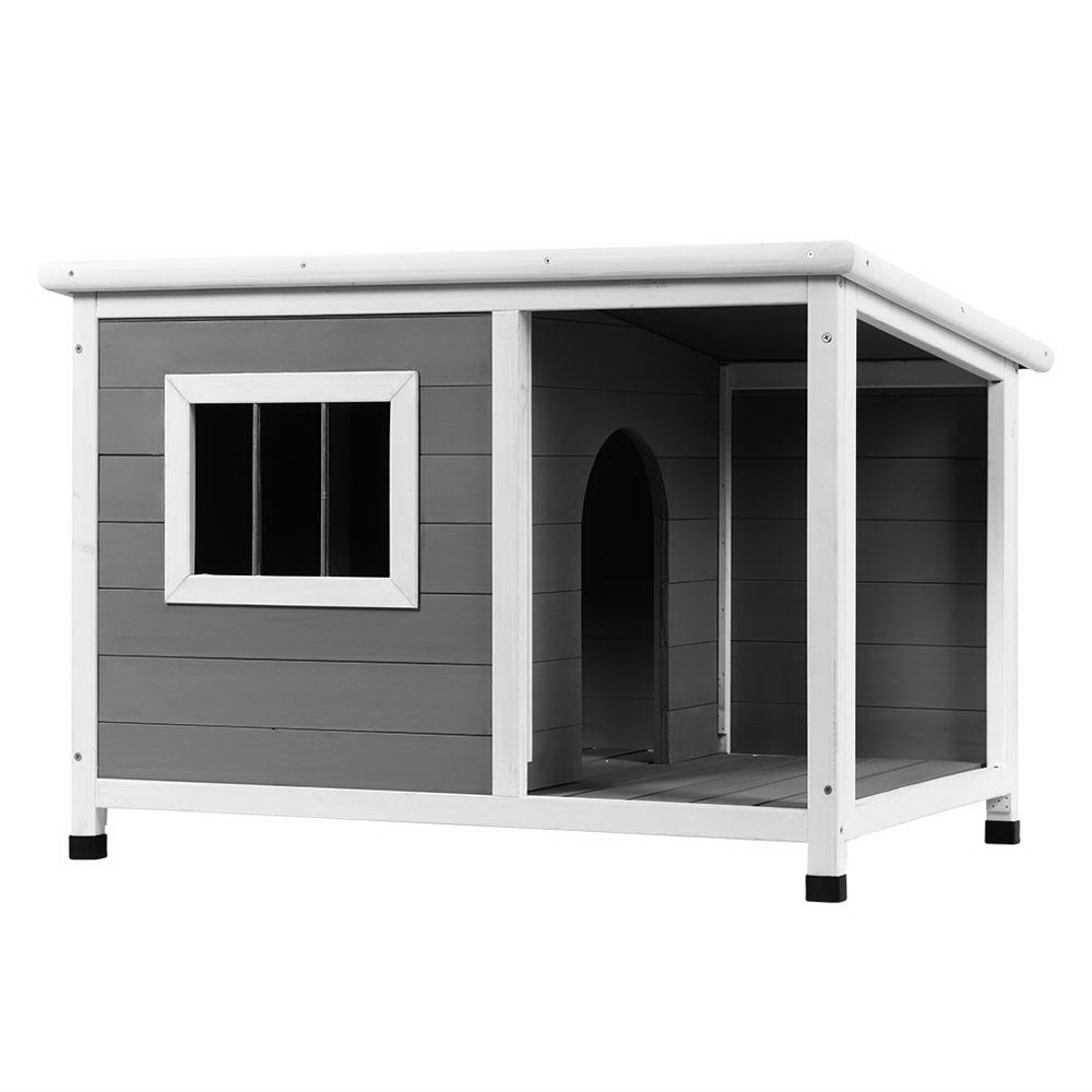 i.Pet Dog Kennel House Large Wooden Outdoor Pet Kennels Indoor Puppy Cabin Log Pet Care > Dog Supplies > Dog Kennels ipet