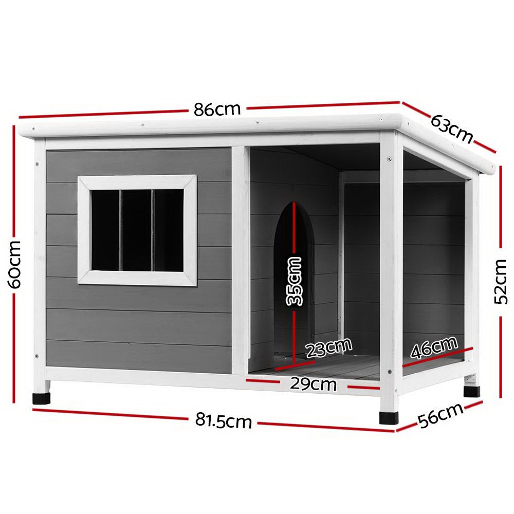 i.Pet Dog Kennel House Large Wooden Outdoor Pet Kennels Indoor Puppy Cabin Log Pet Care > Dog Supplies > Dog Kennels ipet