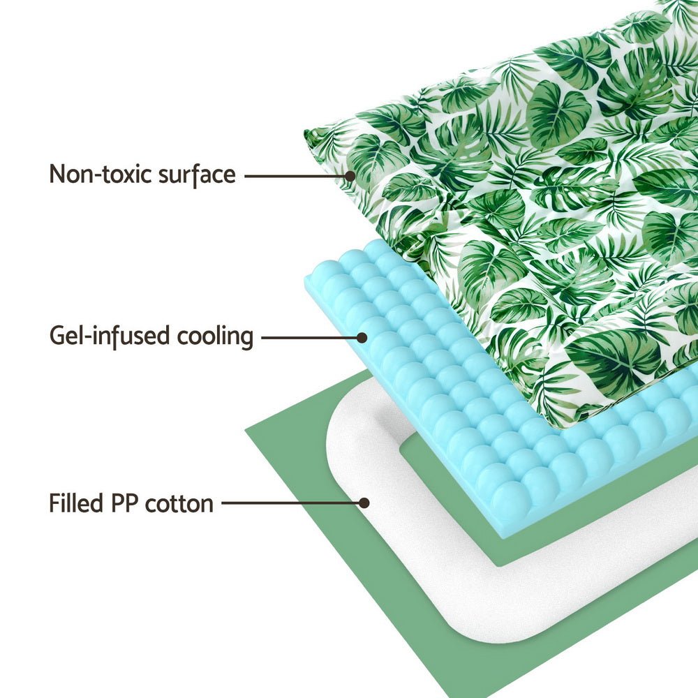 i.Pet Pet Cooling Mat Gel Dog Cat Self-cool Puppy Pad Large Bed Summer Green Pet Care > Dog Supplies > Dog Beds ipet